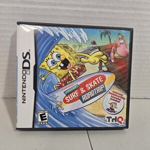 SpongeBob's Surf & Skate Roadtrip (Nintendo DS, 2011) CIB Tested And Working